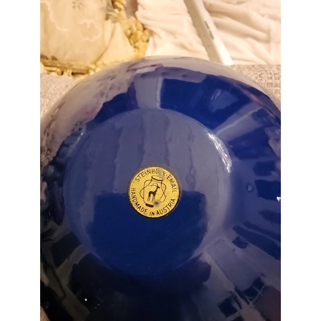 Paint Collection of Three Austrian Enamel Items For Sale - Image 7 of 9