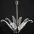 1980s Extraordinary Large Transparent Murano Glass Leaves Chandelier by Franco Luce For Sale - Image 9 of 18