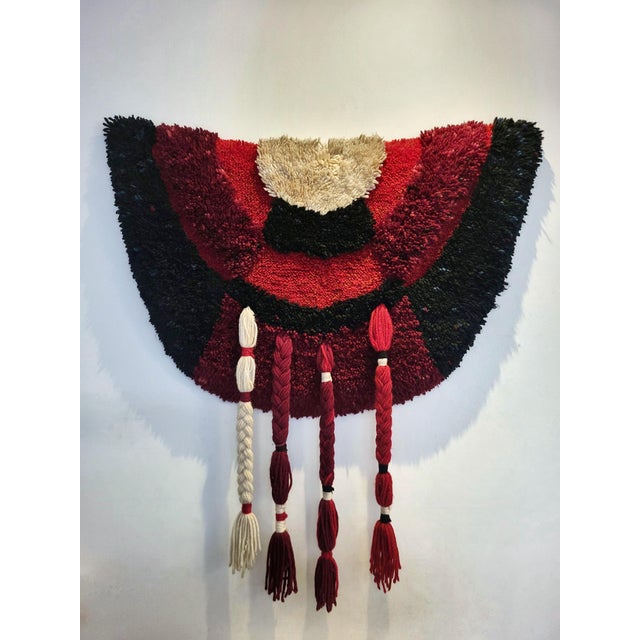 Vintage Wall Tapestry, 1970s For Sale - Image 3 of 3