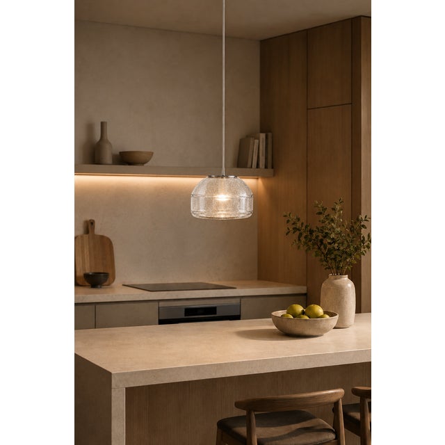 Seeded Blown Glass Pendant Light by Artem Zakharchenko-Halytskyi For Sale - Image 4 of 5