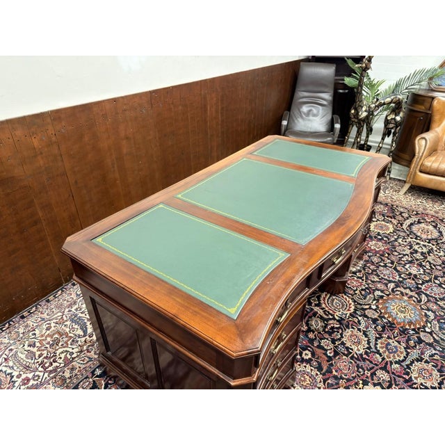 English Chesterfield Desk in Teak For Sale - Image 16 of 18