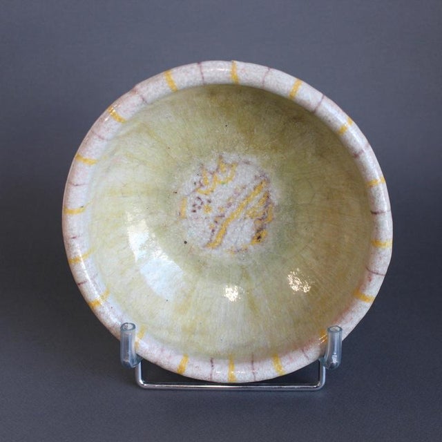 Vintage Italian Decorative Ceramic Bowl by Guido Gambone, 1950s For Sale - Image 15 of 15