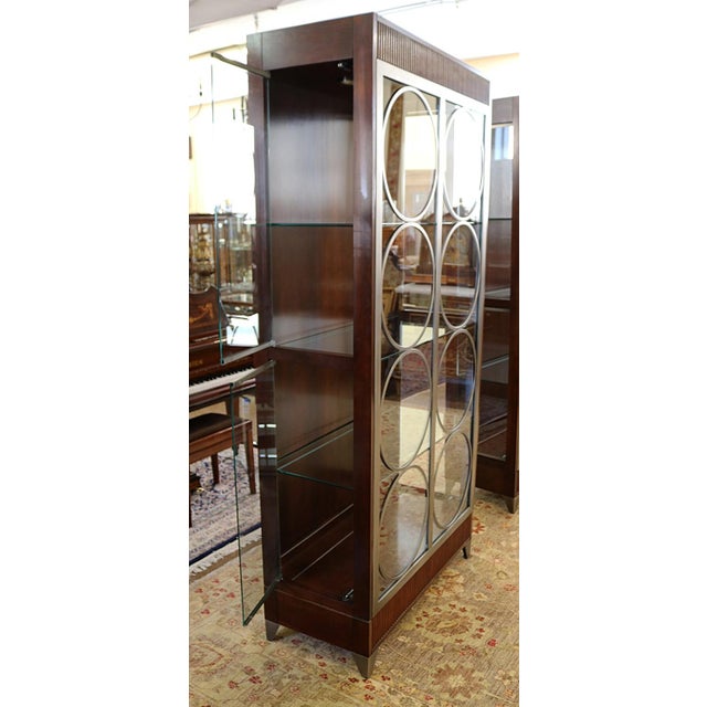 Pair of Ethan Allen Avenue Collection Modern Contemporary China Display