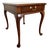 Vintage 1992 Hickory Chair Mahogany Queen Anne Side Table For Sale