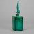 Art Deco Art Deco Era Czech Malachite Glass Perfume with Nude Stopper For Sale - Image 3 of 6