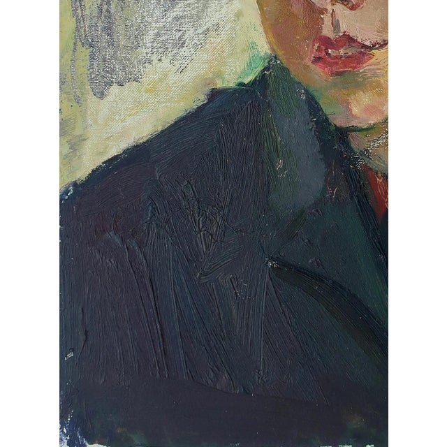 1980s 1980s Soviet Child Portrait, Original Oil Painting, Ukrainian Artist 35-26 For Sale - Image 5 of 6