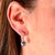 Natural Aquamarine Diamond Dangle Earrings 14k W Gold 2.55 TCW Certified For Sale - Image 11 of 12