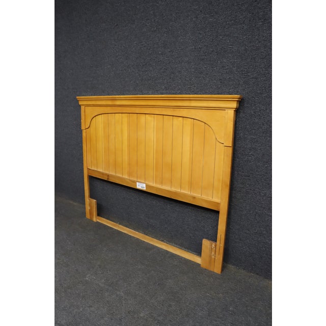 Stanley Furniture Stanley Furniture French Country Maple Panel Headboard, Queen/Double For Sale - Image 4 of 7