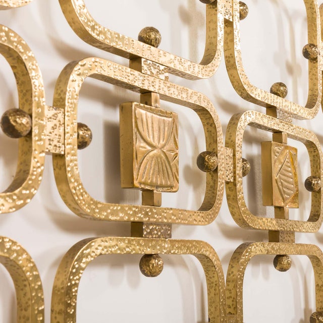 Metal Italian Brass Bed by Ciansky, Shelba, and Luciano Frigerio for Frigerio Di Desio, 1960s For Sale - Image 7 of 18