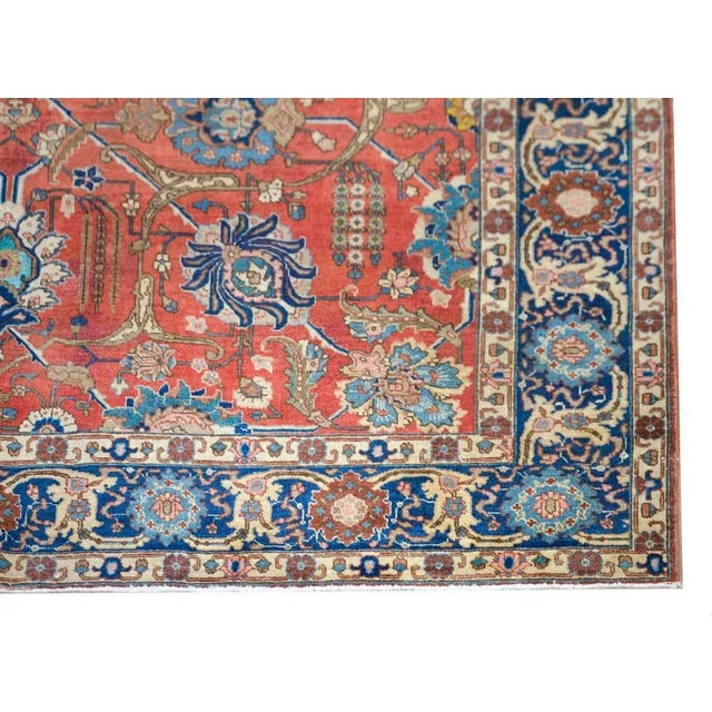 Early 20th Century Vintage Persian Tabriz Rug For Sale - Image 10 of 13