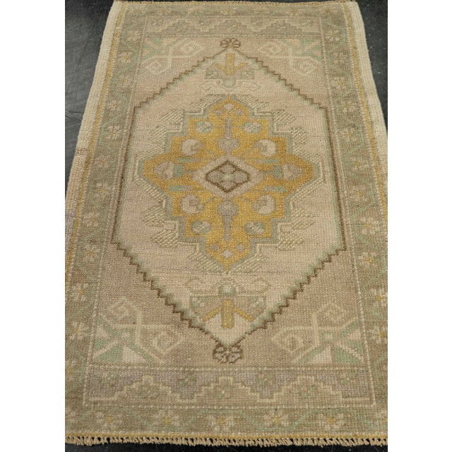 Turkish Mini Rug Oriental Hand Knotted Vintage Rug 1'9" x 2'9" #21027 Explore a curated collection of hallway runners,...