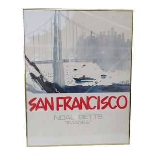 Original Vintage San Francisco Images Poster by Noel Betts For Sale
