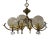 Victorian Era Globe Brass Chandelier For Sale