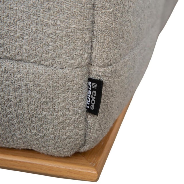 HS.420 2-Seater Sofa and Ottoman in Fabric and Wood from Hülsta, Set of 2 For Sale - Image 17 of 18