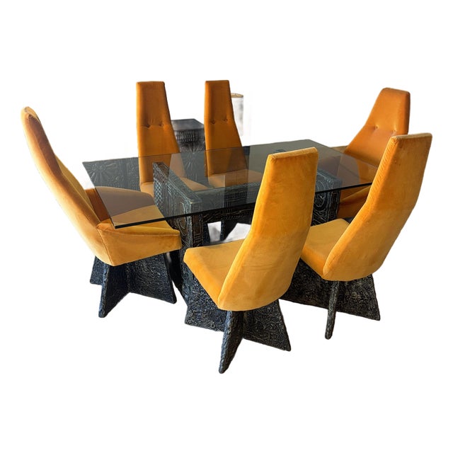 Adrian Pearsall for Craft Associated Brutalist ‘Goop’ Collection Dining Room Set For Sale