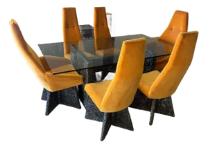 Adrian Pearsall for Craft Associated Brutalist ‘Goop’ Collection Dining Room Set