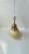 Bauhaus Yellow Opaline Glass and Brass Pendant Lamp, 1930s For Sale - Image 6 of 9