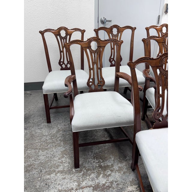 Vintage Duncan Phyfe Dining Chairs, Set of Six For Sale - Image 4 of 12
