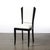 Set of 6 Art Deco Skyscraper Black Lacquer & Off White Upholstery Dining Chairs For Sale - Image 9 of 16