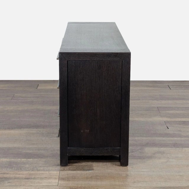 2010s Metropolitan Home Six Drawer Two Cabinet Wood Dresser For Sale - Image 5 of 11