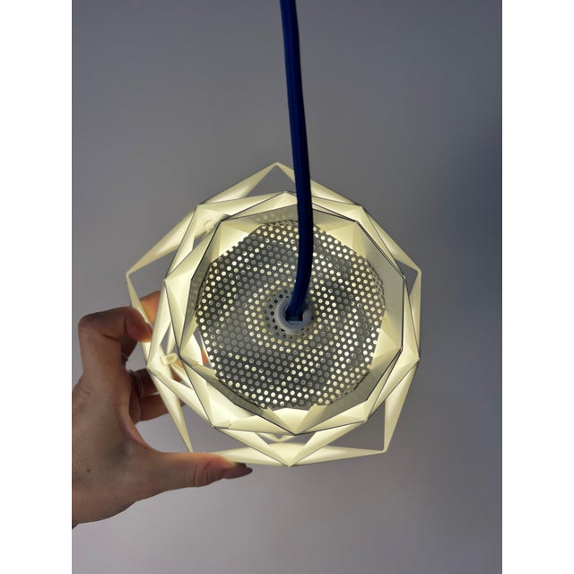 Symfoni Pendant Lamp in White Metal by Preben Dal for Hans Følsgaard, 1960s For Sale - Image 9 of 11