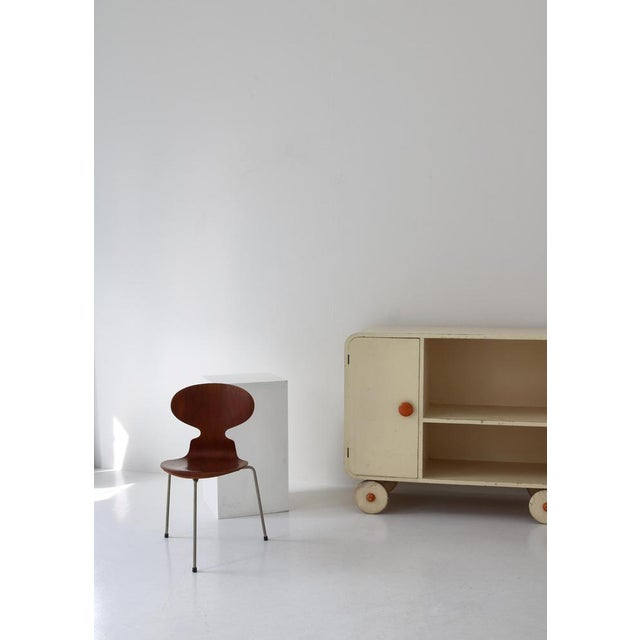 Scandinavian Modern Sideboard or Cabinet on Wheels, 1930s For Sale - Image 16 of 17