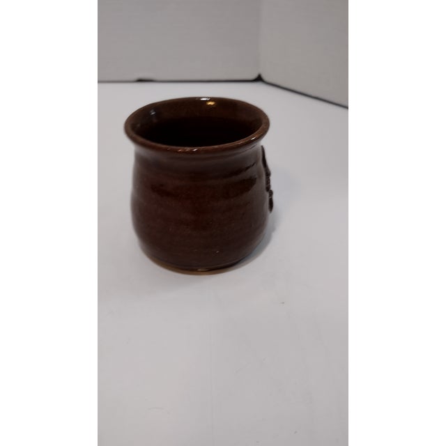 "Cleater Meaders 74" Brown Glazed Mug For Sale - Image 4 of 9