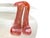 Murano Art Glass Bowl "Scavo" Italian Seguso White Red Vase Planter Decor For Sale - Image 10 of 12