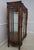 Rococo French Rococo Carved Walnut Curio Display Cabinet Vitrine For Sale - Image 3 of 18