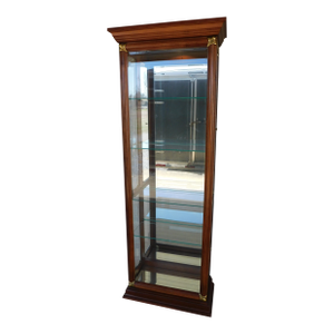 Pulsaski Cherry Curio Lighted Display Cabinet 28"w
