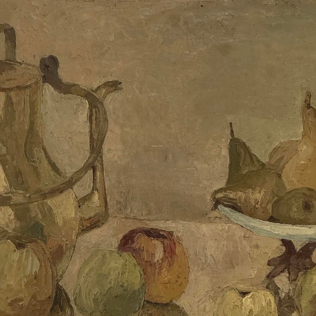 Framed Oil Painting on Canvas by Gustave Camus (1914-1984) 'Still Life' For Sale - Image 11 of 17