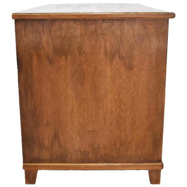 Brown Vintage Wood Chest of Drawers For Sale - Image 8 of 10
