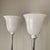 Vintage Chromed-Plated Floor Lamps with Marble Bases and White Glass Diffusers in the style of Venini, 1970s, Set of 2 For Sale - Image 6 of 8
