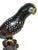 Chinese Cloisonné Parrot on Carved Hardwood Tree Trunk Base Chinese, Circa 1960 For Sale - Image 12 of 13
