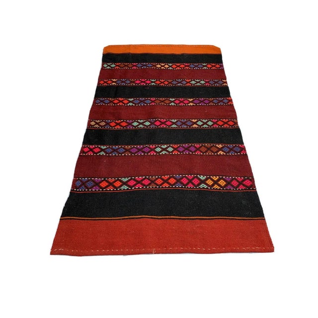 Vintage Turkish Traditional Wool Kilim Rug For Sale - Image 11 of 11