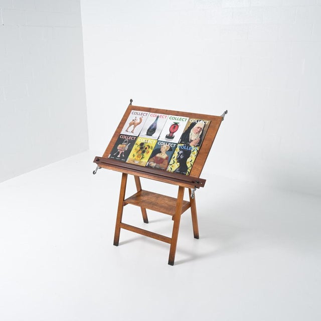 Vintage Industrial Drafting Table, 1950s For Sale - Image 4 of 18