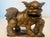 Chinese Pair Late 19th Century Chinese Carved Giltwood Male & Female Guardian Foo Dogs With Cub Attached to Female For Sale - Image 3 of 12