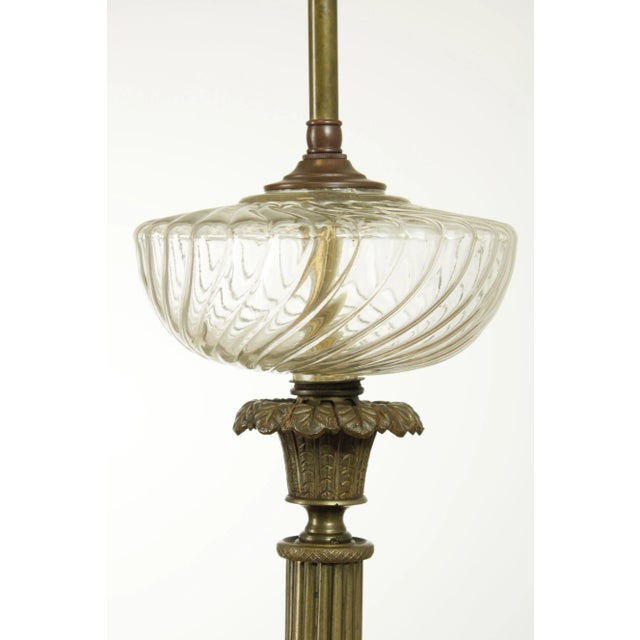 Bronze Antique 19th Century French Bronze Astral Table Lamp For Sale - Image 8 of 13