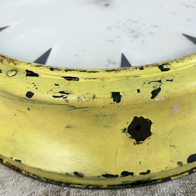 Large Industrial Factory Clock, 1930s For Sale - Image 7 of 9