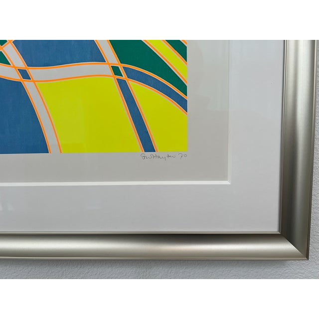 Stanley Hayter 1970 Stanley William Hayter Aquarius Suite Set of 4 Framed Screenprints For Sale - Image 4 of 13