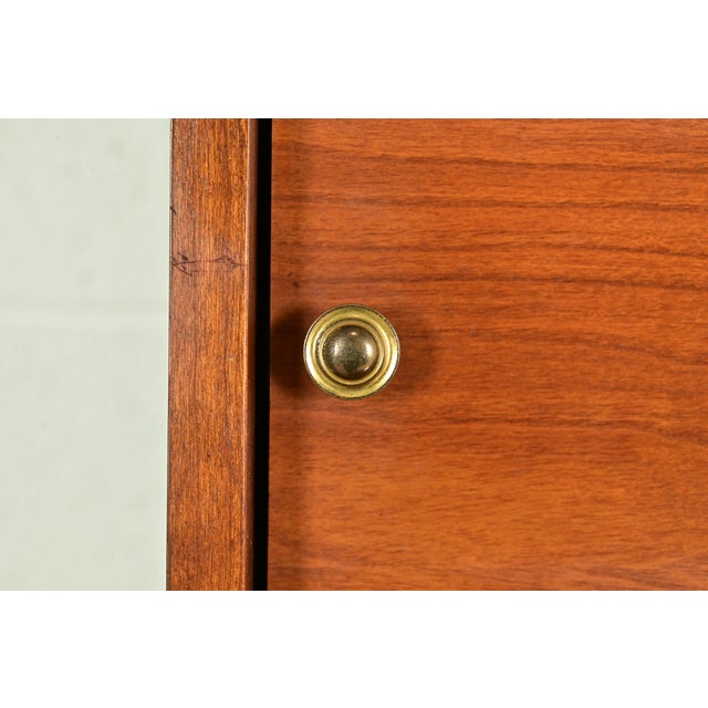 John Van Koert for Drexel Mid-Century Modern Sculpted Cherry Wood Roll Top Desk, 1959 For Sale - Image 9 of 18