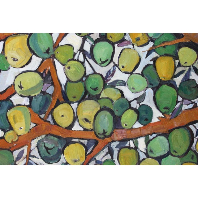 Abstract "Apple Tree" Oil Painting by Natalia Bessonova Large For Sale - Image 3 of 5