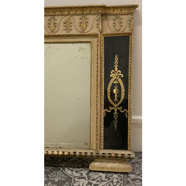 Traditional 19th Century Entryway Fireplace French Mantle Mirror Large Sideboard Magnificent For Sale - Image 3 of 7