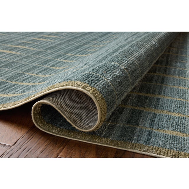 Loloi Rugs Chris Loves Julia x Loloi Calvin Ocean / Olive 11'-6" x 15'-7" Area Rug For Sale - Image 4 of 6