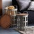 Kenneth Ludwig Chicago Metal and Wood Side Basket Tables (Set of 2) For Sale - Image 4 of 6