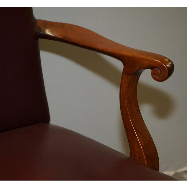 Leather Spencer House Desk Chair For Sale - Image 11 of 18
