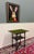 Antique English Flip Top Game Table Barley Twist Side Table Carved Oak C. 1930s For Sale - Image 9 of 17