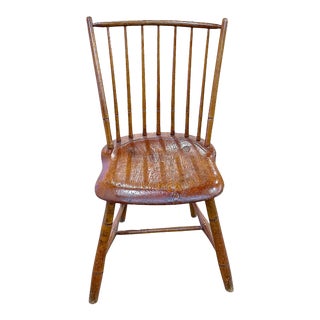 Antique Hand-Made School Chair For Sale