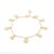 Everloving Opal Charm Stackable Chain Bracelet in Solid 18k Yellow Gold For Sale - Image 9 of 11