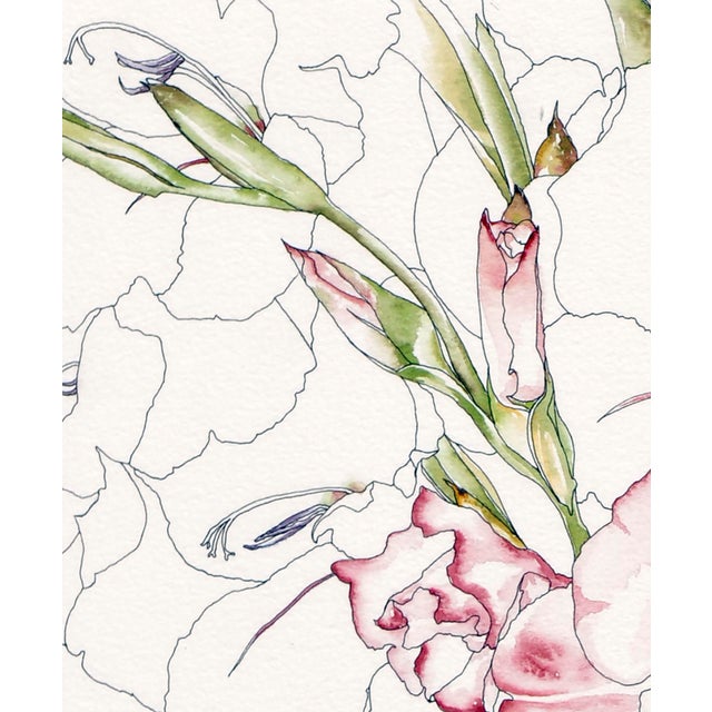 1980s Begonia - Botanical Study by Deborah Eddy For Sale - Image 5 of 10